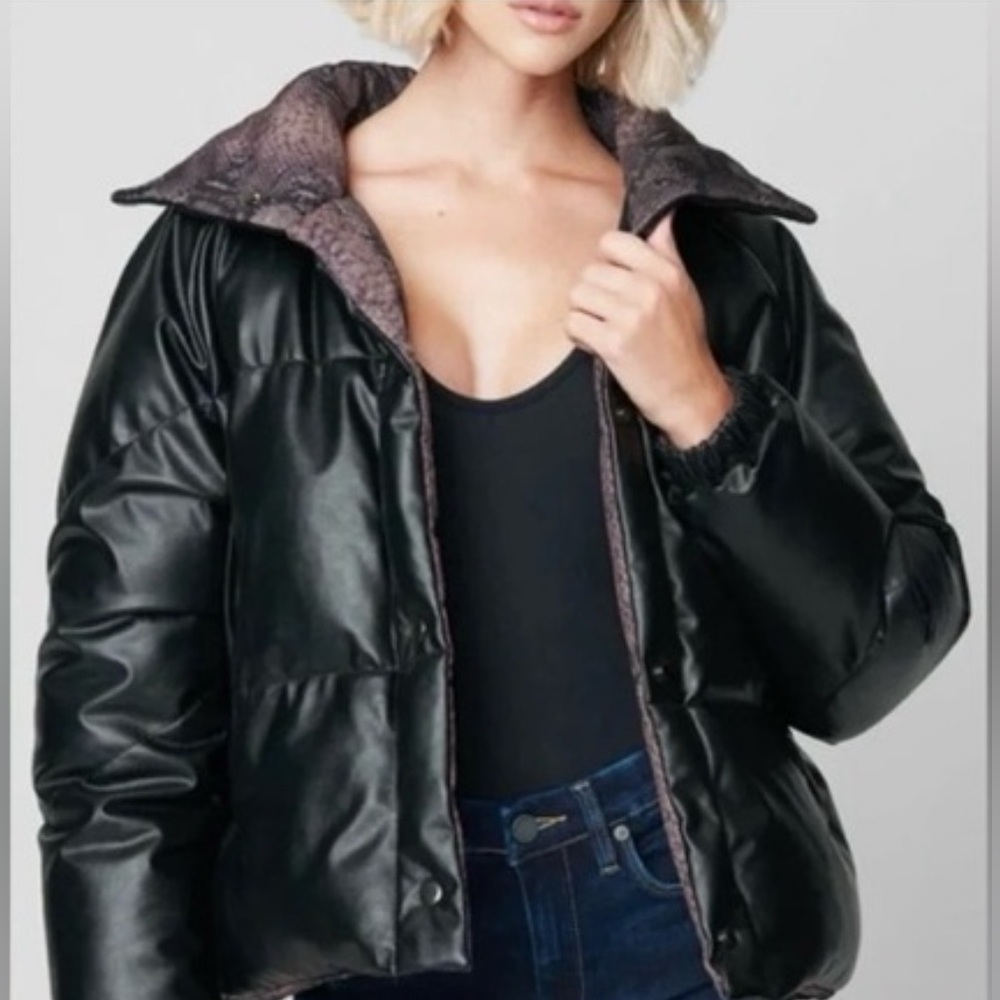 SALE NOW NWNT NYC Reversible Black Puffer Jacket - Picture 3 of 11